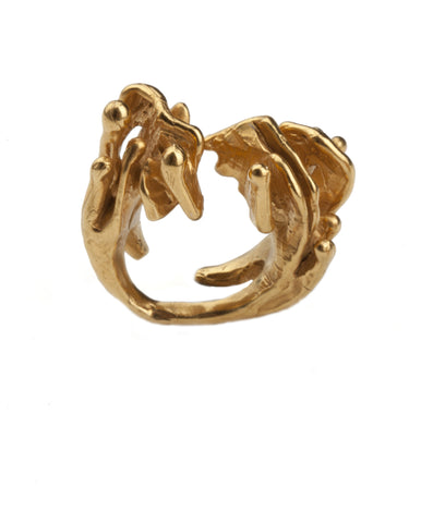Lenique Louis Eclipse Adjustable Gold Ring
