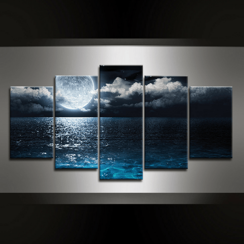 5 Piece Wave Canvas Wall Art Gearearth