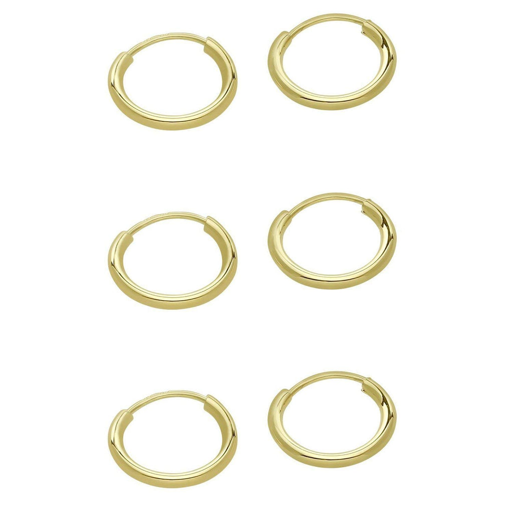 Tiny 14k Yellow Gold Small Thin Endless 