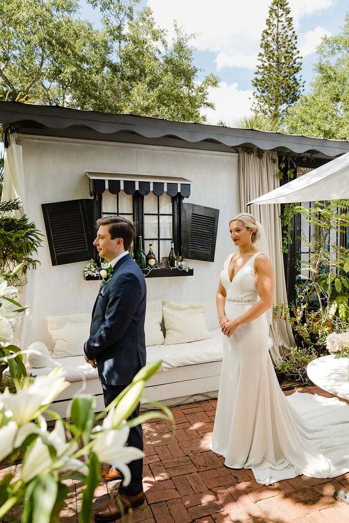 Bride and Groom at Shoogie Boogies Wedding Venue Sarasota FL