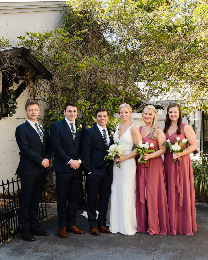 Intimate Wedding Bridal Party 