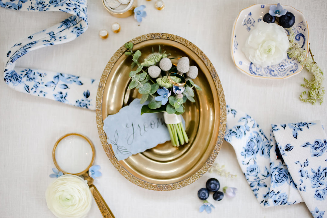 Blue Wedding Inspiration Details