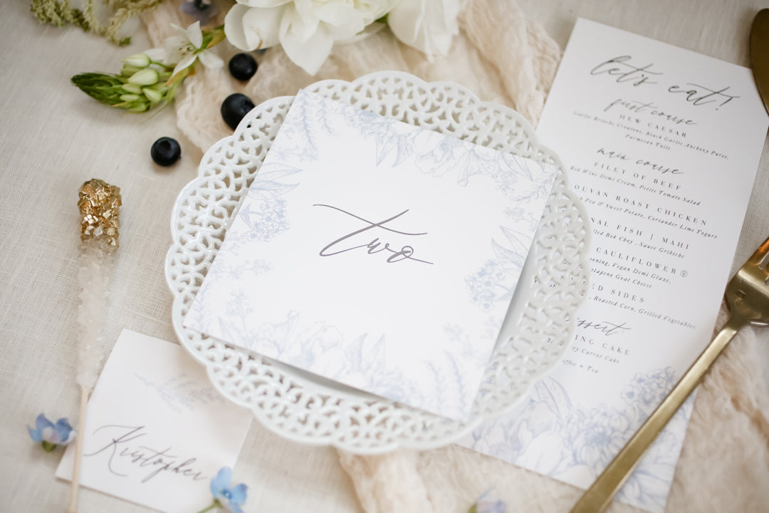 Blue Wedding Inspiration Reception 