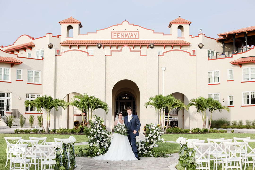 Blue Wedding Inspiration Fenway Hotel Dunedin Florida
