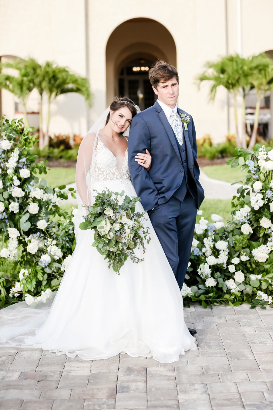 Blue Wedding Inspiration Fenway Hotel Dunedin Florida