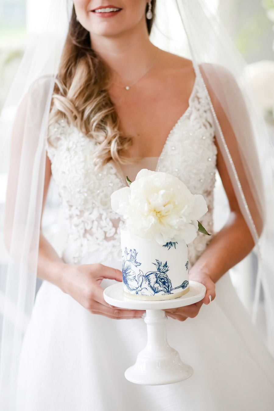 Blue Wedding Inspiration Cake