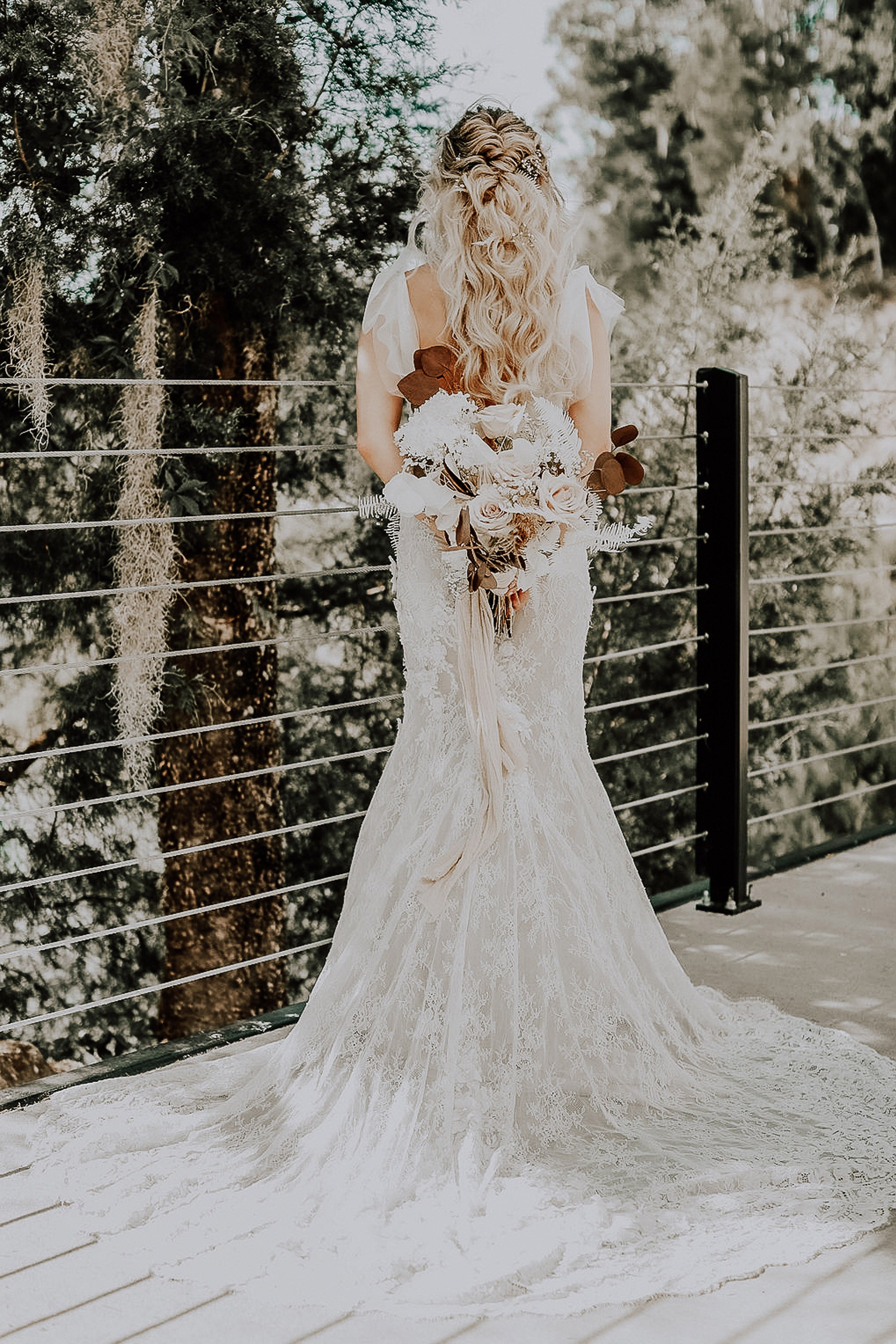 Boho Wedding Dress White Rock Canyon Destination Florida