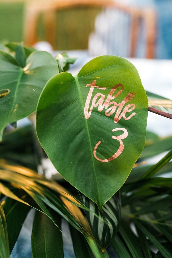 Hand Gold Calligraphy Palm Leaf