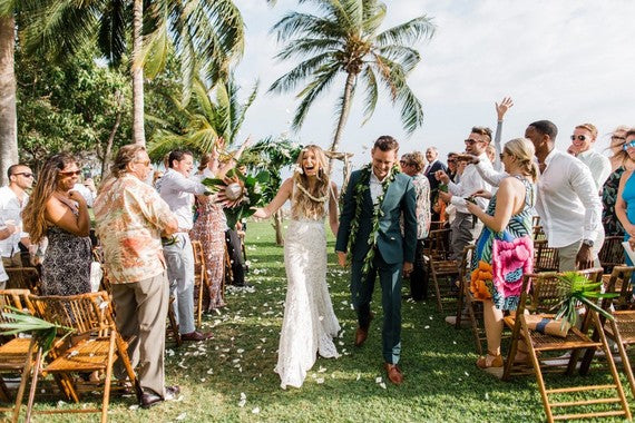 Maui Hawaii Retro Wedding 