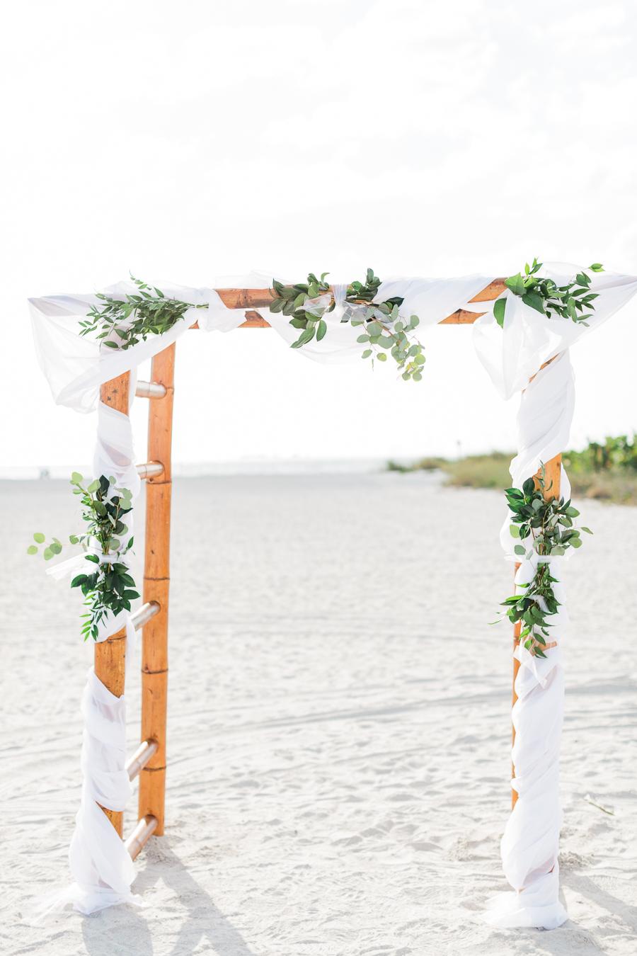 Destination Beach Wedding Invitation Florida St.Pete Tropical Postcard Inn Palm Tree String Lights Citrus Press Co