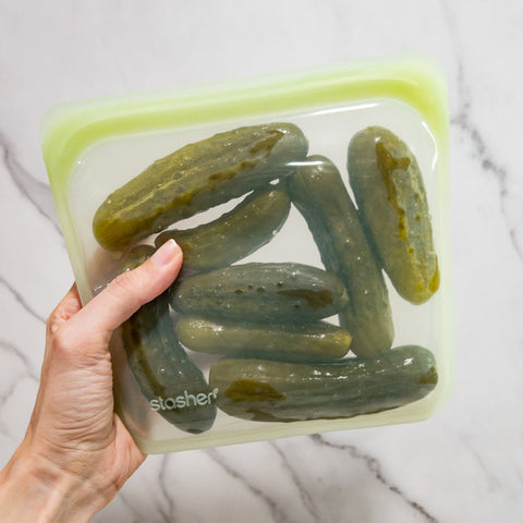 pickle in a sealed pouch
