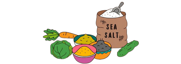 high mineral sea salt graphic