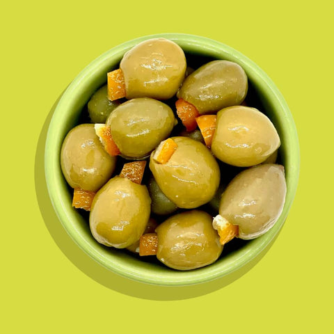 Tangerine Stuffed Olives