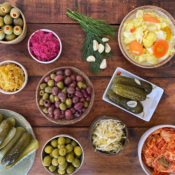 Fermented Foods on table