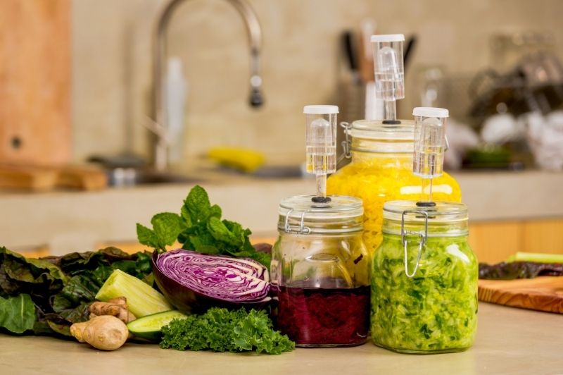 making fermented foods with air locks