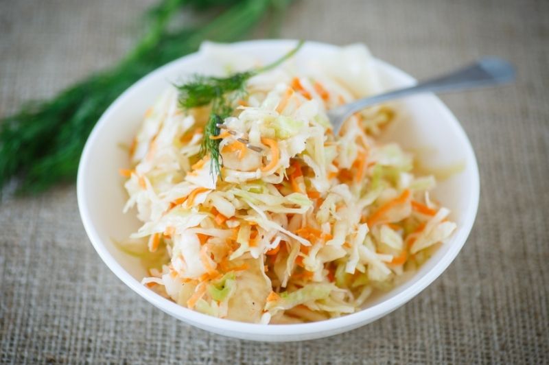 sauerkraut in a bowl - is sauerkraut healthy