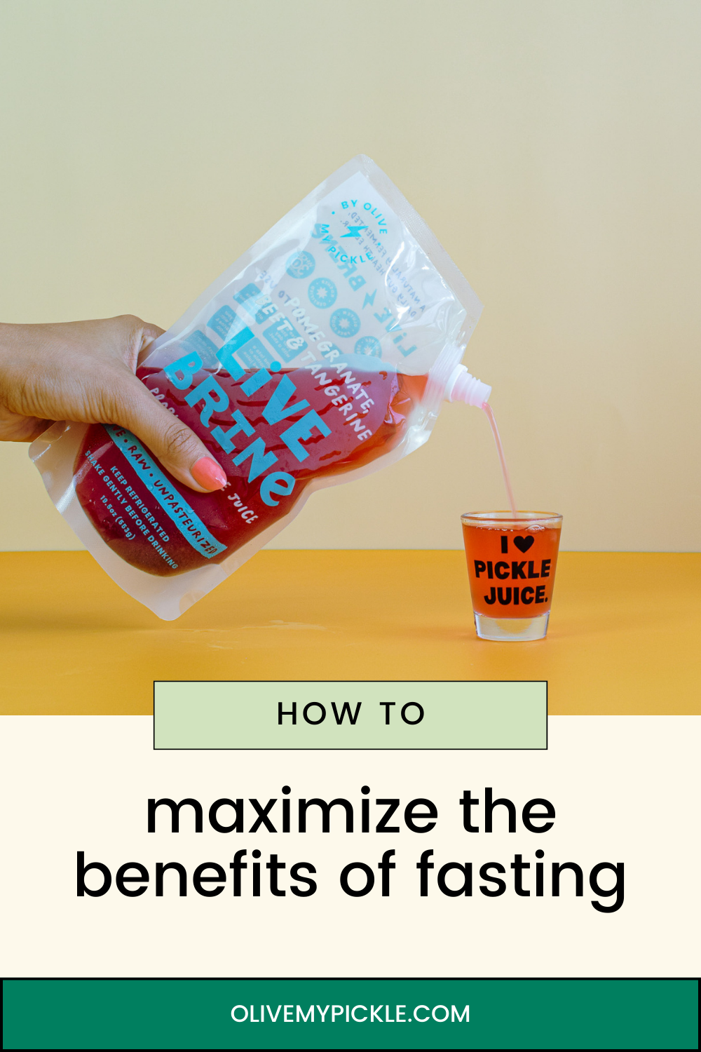 Tips for maximizing the benefits of fasting including LiveBrine pickle juice