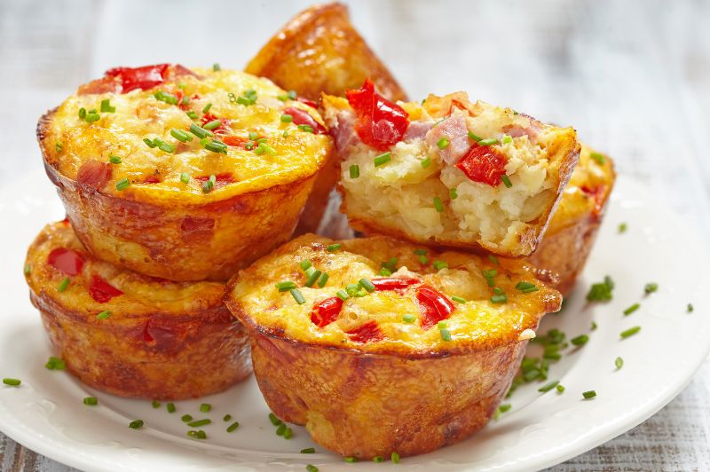 mini frittata cups