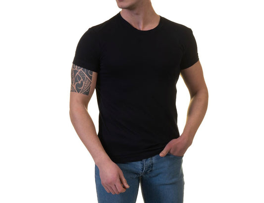 Gravity Luxury Touch Cotton Stretch T-shirt Black