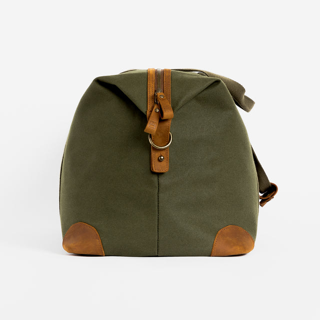 The Weekender. Waterproofed Canvas and Leather Holdall. 15