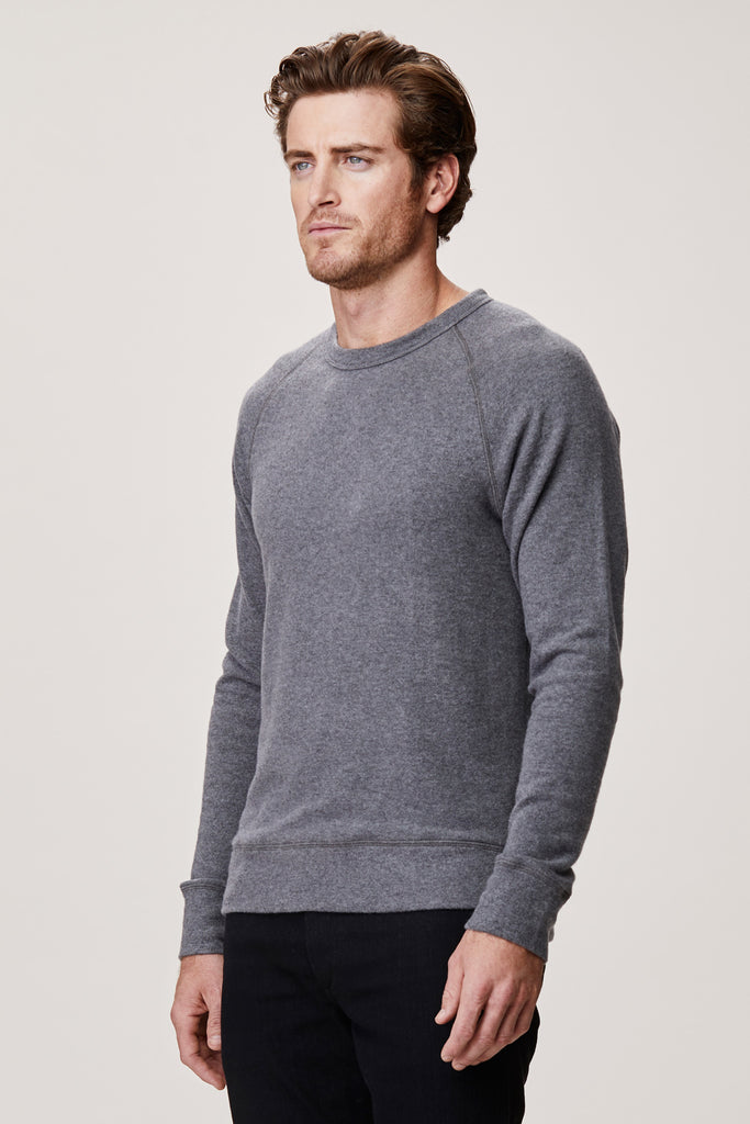 grey raglan sweatshirt