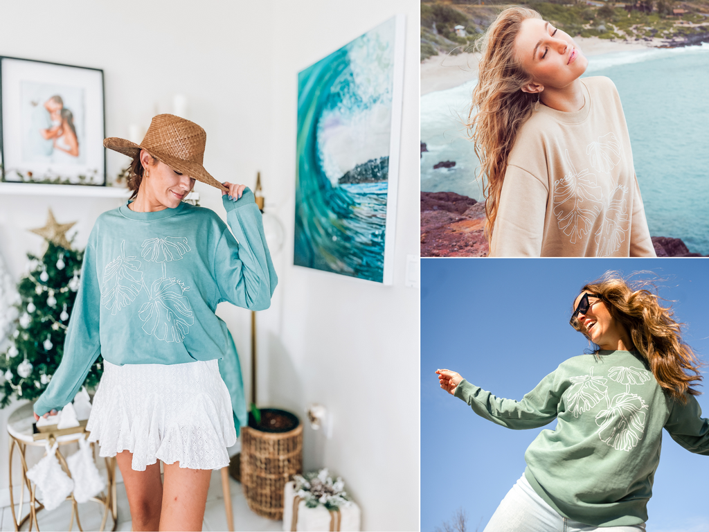 The Monstera Sweater by Post Surf Collective
