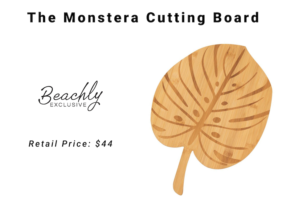 The Monstera Leaf Cutting Board by Beachly