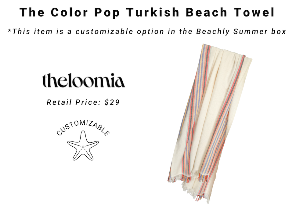 The Color Pop Turkish Beach Towel | The Loomia