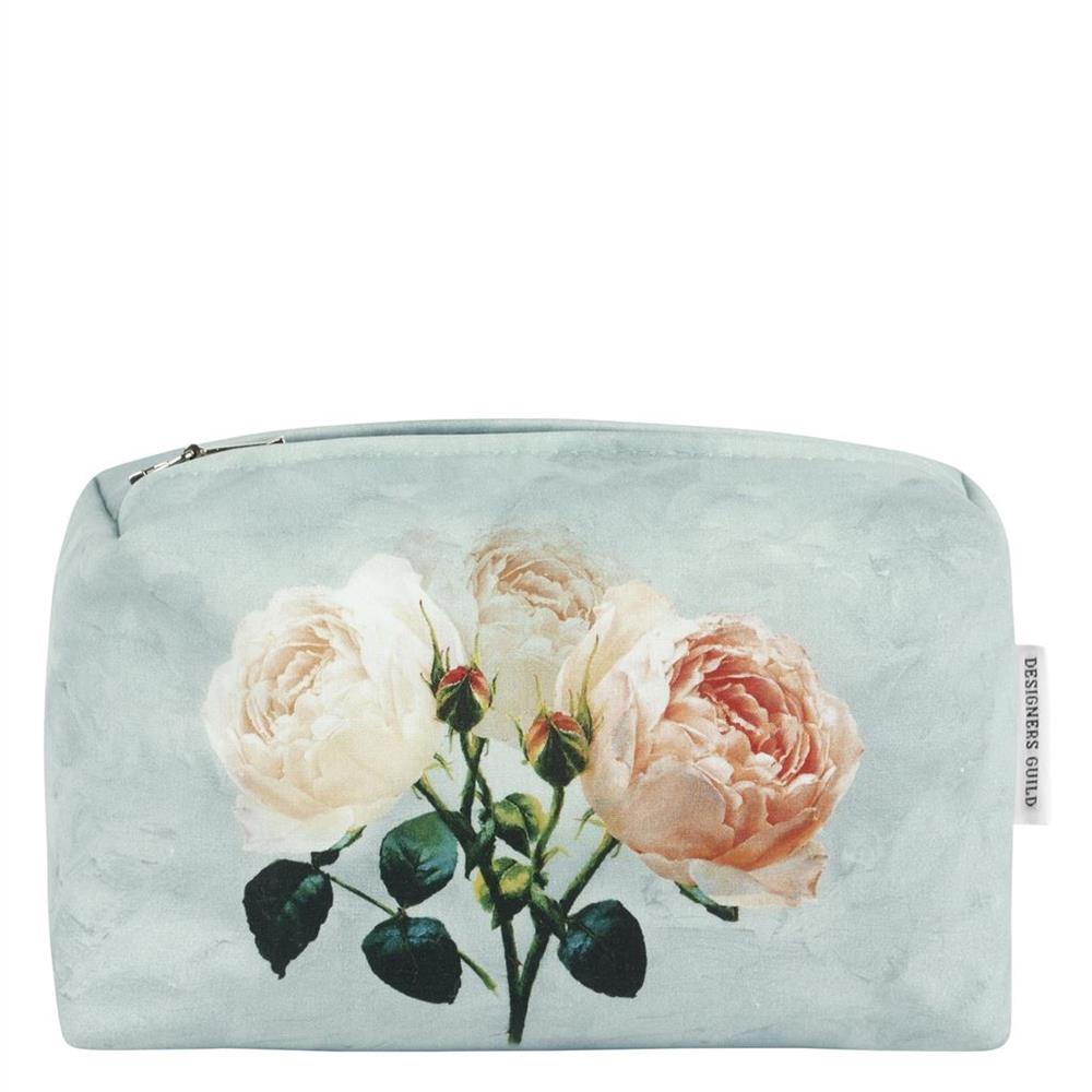 Designers Guild Peonia Grande Zinc Small Washbag | Home Interiors