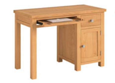 Dorking Oak Single Pedestal Desk