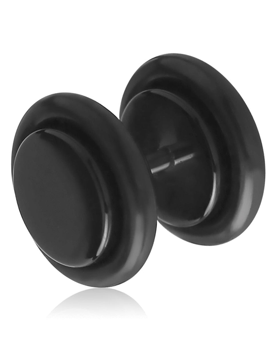 Black Acrylic Fake Plug