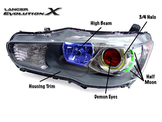 08 15 Mitsubishi Evolution X Per Set Yunique L E D Retrofits