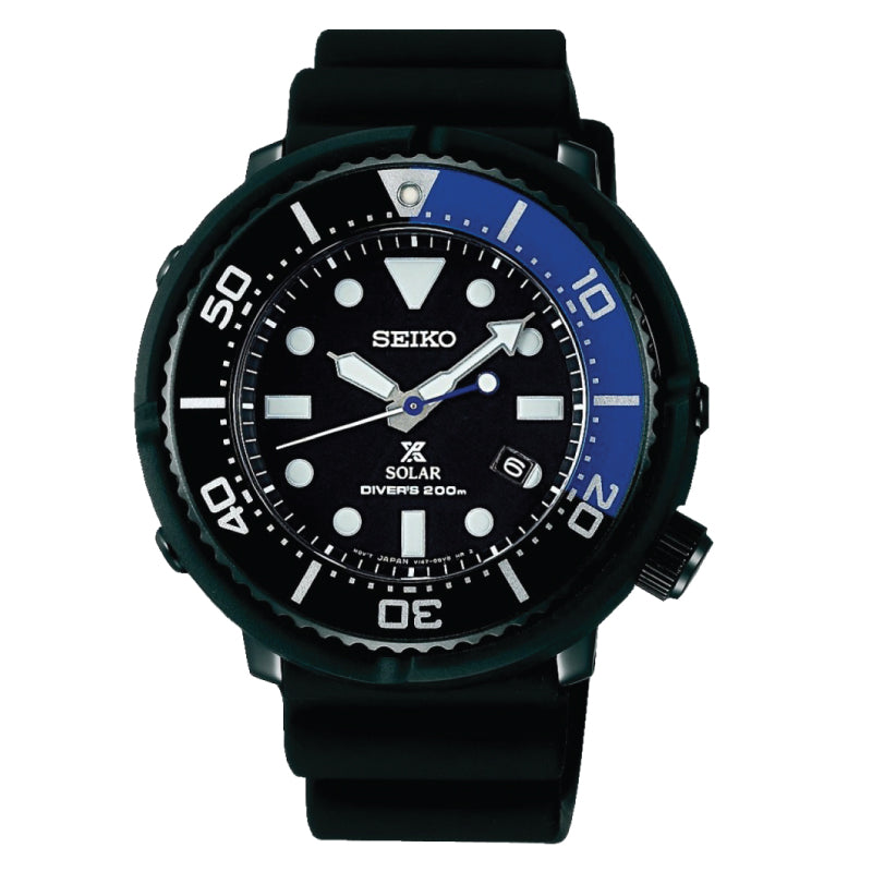 Seiko Prospex Solar Air Diver LOWERCASE Limited Edition Black Silicon Strap  Watch SBDN045 SBDN045J | Watchspree