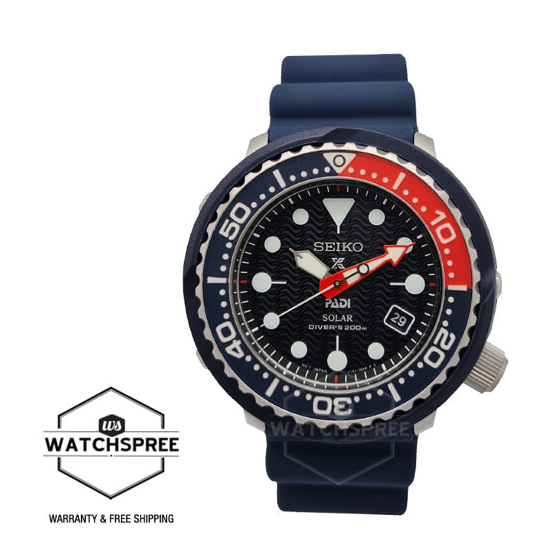 Seiko Prospex and PADI Solar Diver's Special Edition Blue Silicone Str –  Watchspree