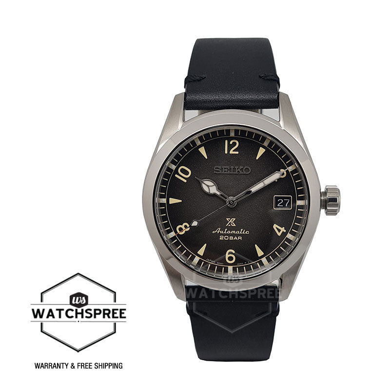 Seiko Prospex (Japan Made) Black Calf Leather Strap Watch SPB159J1 (LO –  Watchspree
