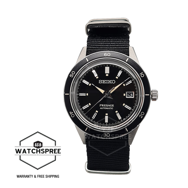 Seiko Presage (Japan Made) Automatic Black Nylon Strap Watch SRPG09J1 –  Watchspree