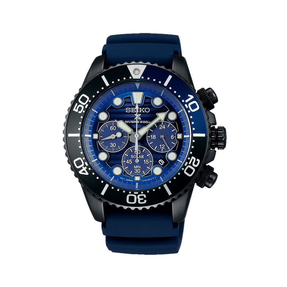 JDM] Seiko Prospex (Japan Made) Solar Diver Scuba Special Edition Navy blue  Silicone Strap Watch SBDL057 SBDL057J | Watchspree