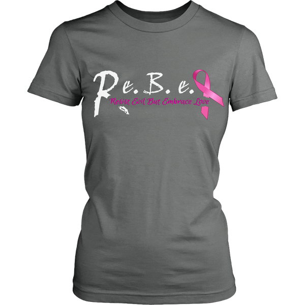R.e.B.e.L Styles T-Shirt - Support Breast Cancer Edition (WHITE SCRIPT)  **Special Edition**