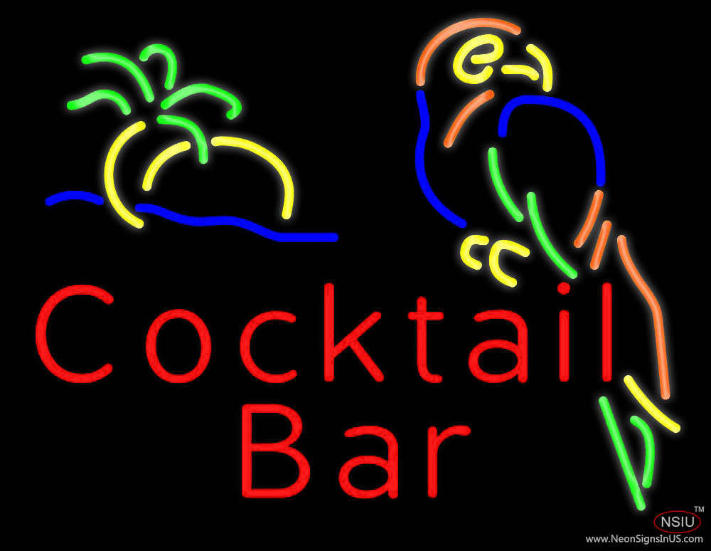 Cocktail Bar Handmade Art Neon Sign