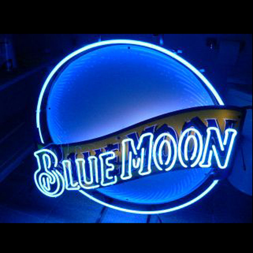 Blue Moon Beer-bar signe néon