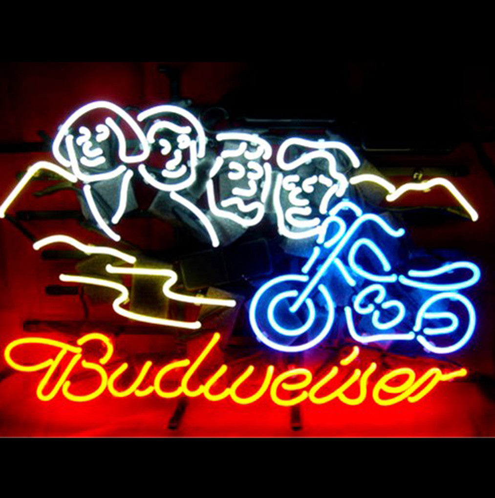 Wiki Neon Sign Blog Budweiser Sturgis Bikers Néon Light