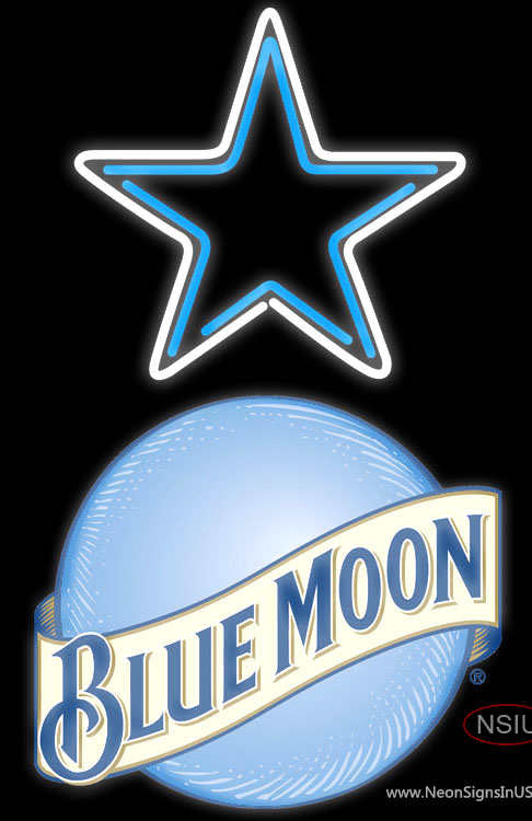 Blue Moon Dallas Cowboys NFL Neon Sign