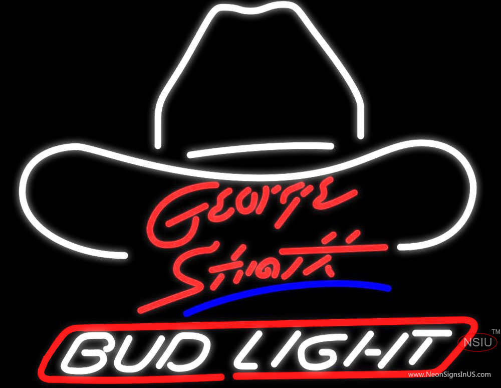 Bud Light Large George Strait Neon Beer Sign – NeonSigns