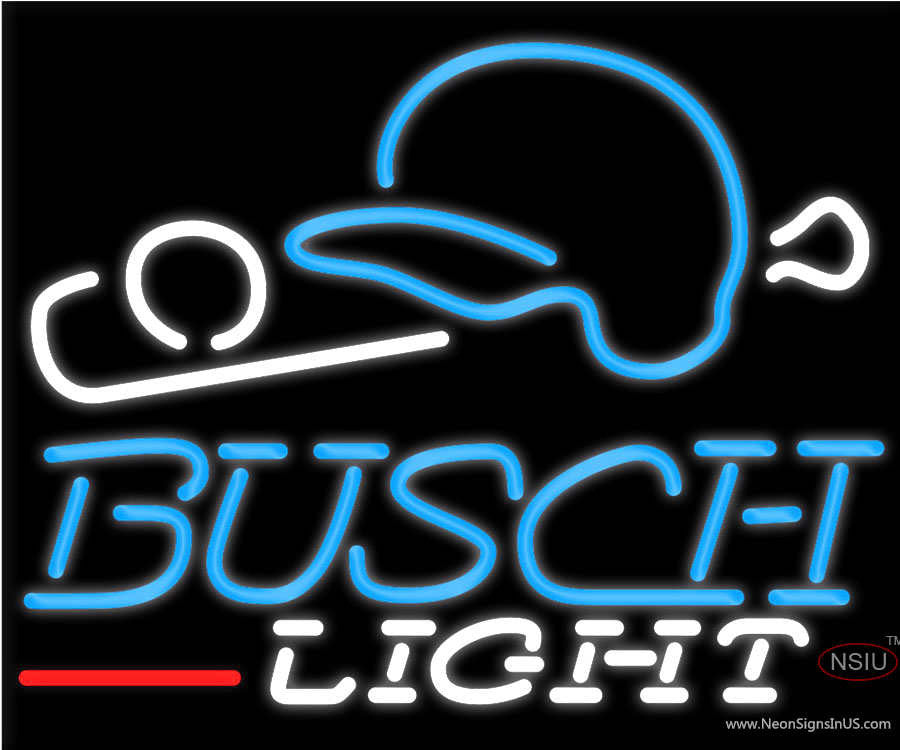 Busch Light baseball néon logo X