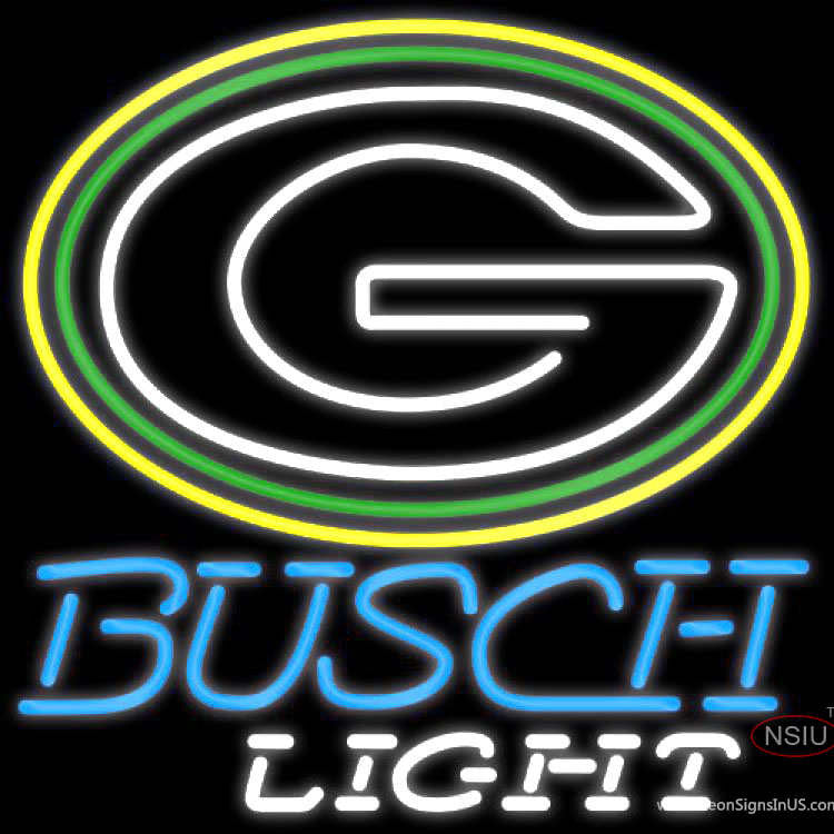 Busch Light Green Bay Packers NFL Neon Sign x-NeonSigns