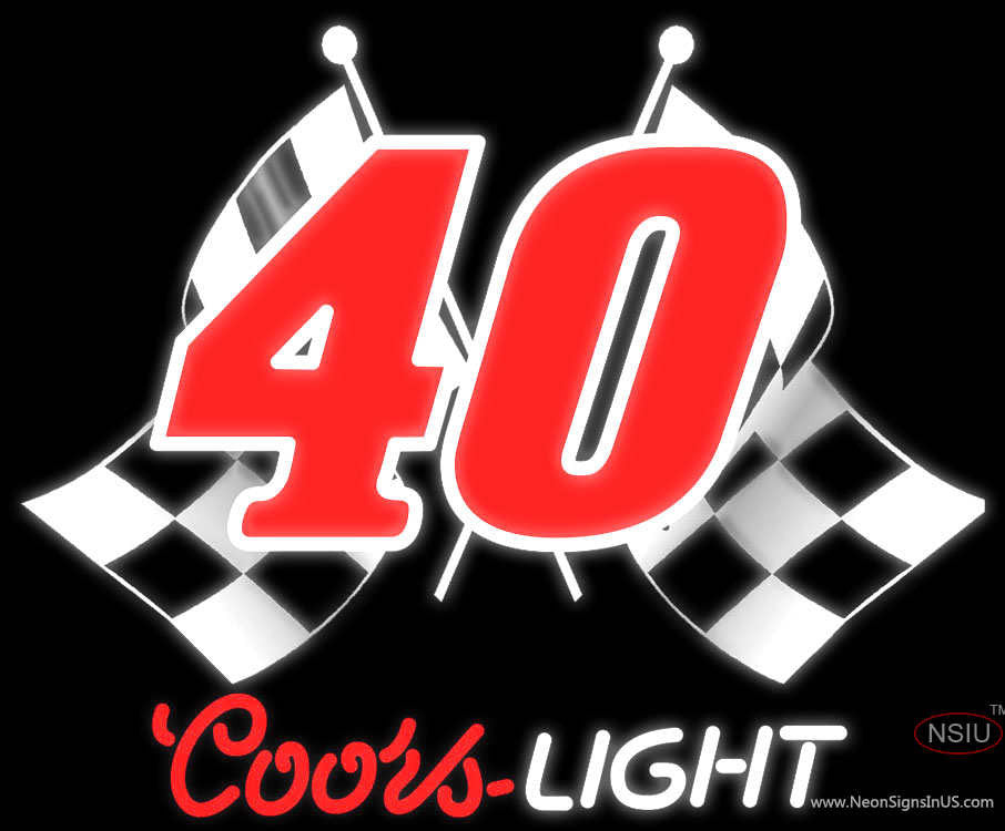 Coors Light Nascar Racing Flag Neon Beer Sign – Bro Neon Sign