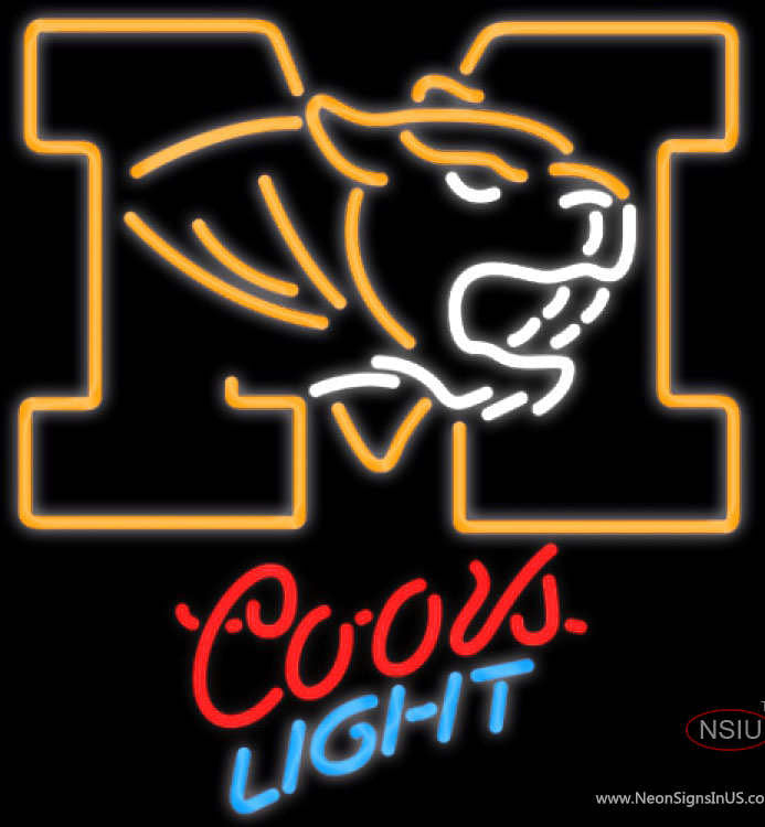 Coors Université Néon Néon de Missouri Neon Sign - Bro