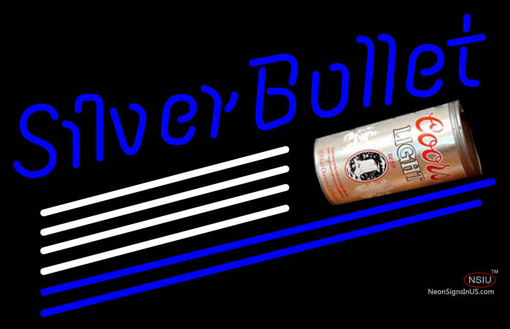 Coors Light Silver Bullet Can Neon Beer Sign – NeonSigns