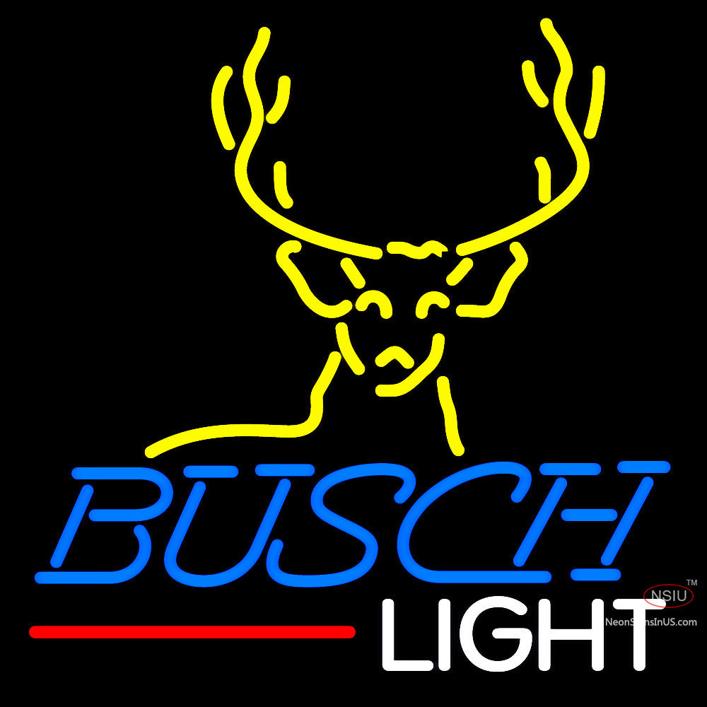 Custom Busch Light With Deer Neon Sign