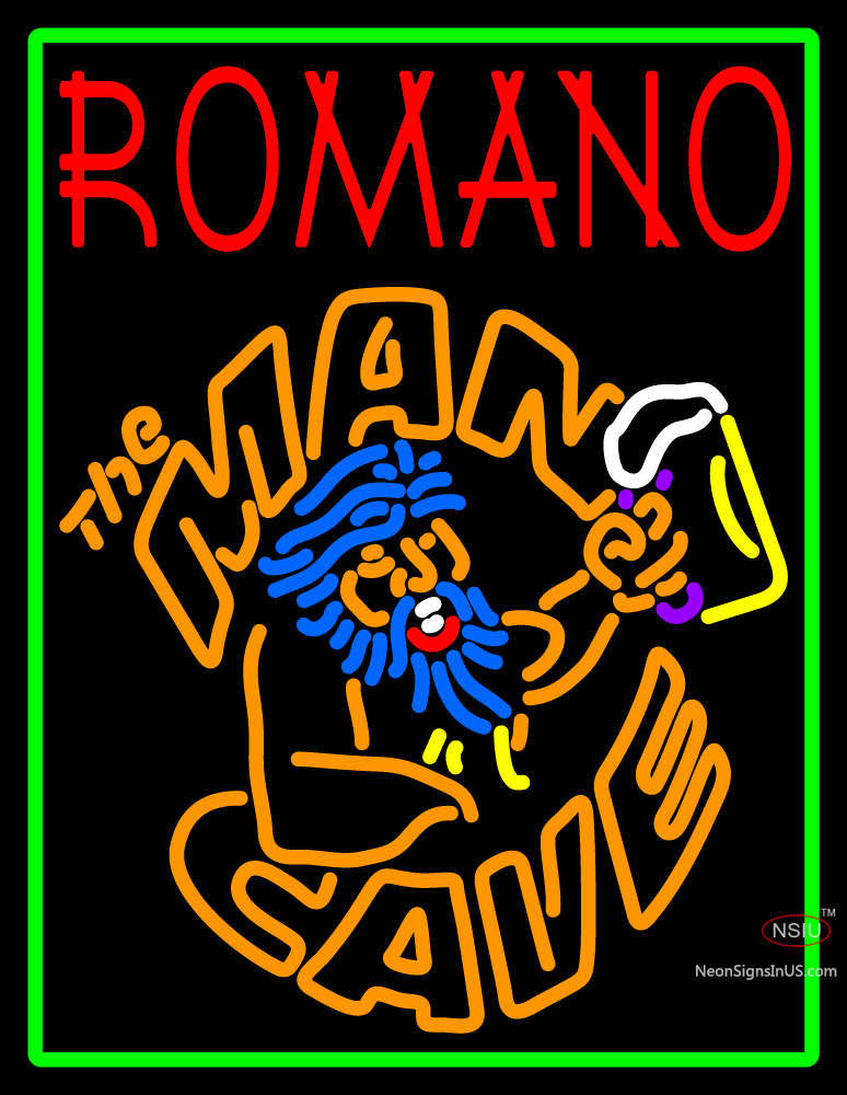 Personnaliser le logo néon Romano Man cave